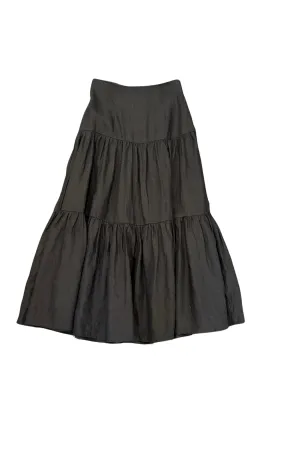 Among the Brave tiered linen maxi skirt, 6