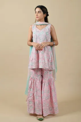 Deepshikha Cotton Sharara Suit Set