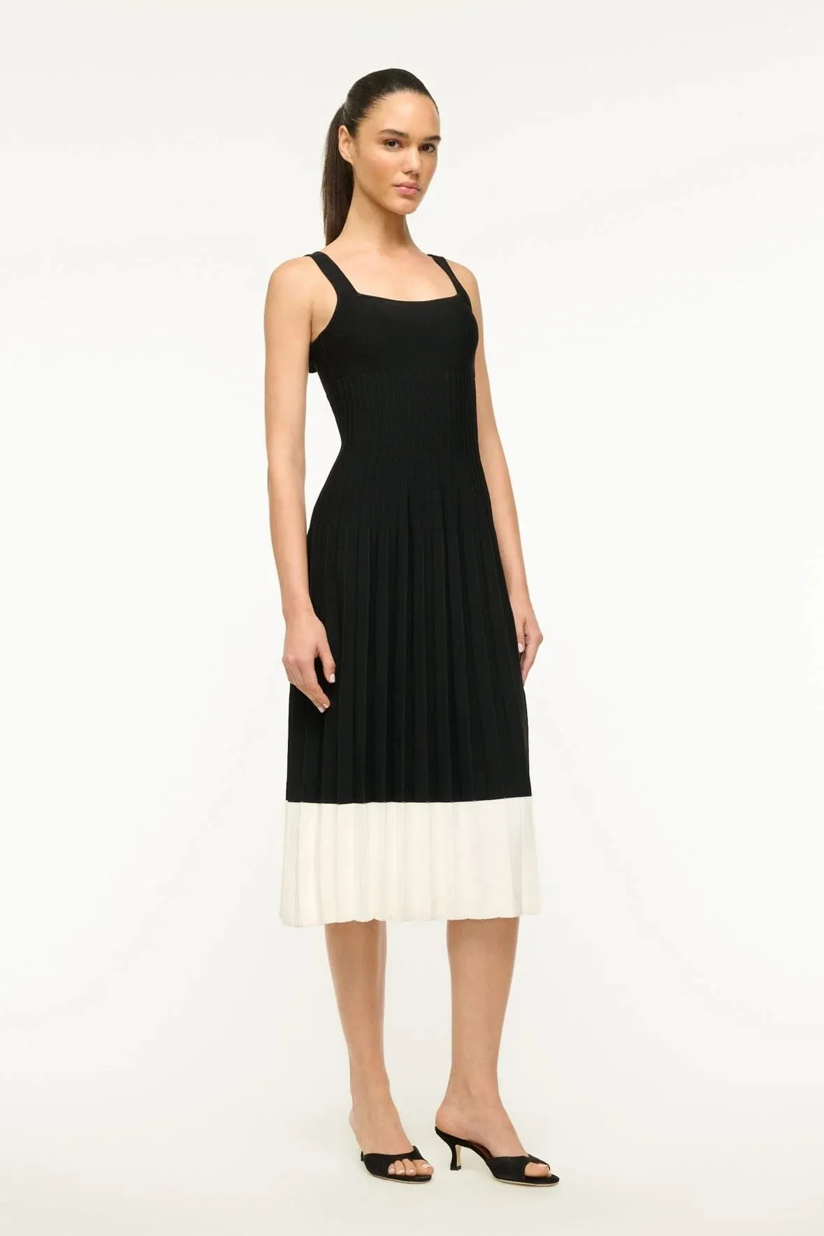 Ellison Dress - Black & Ivory