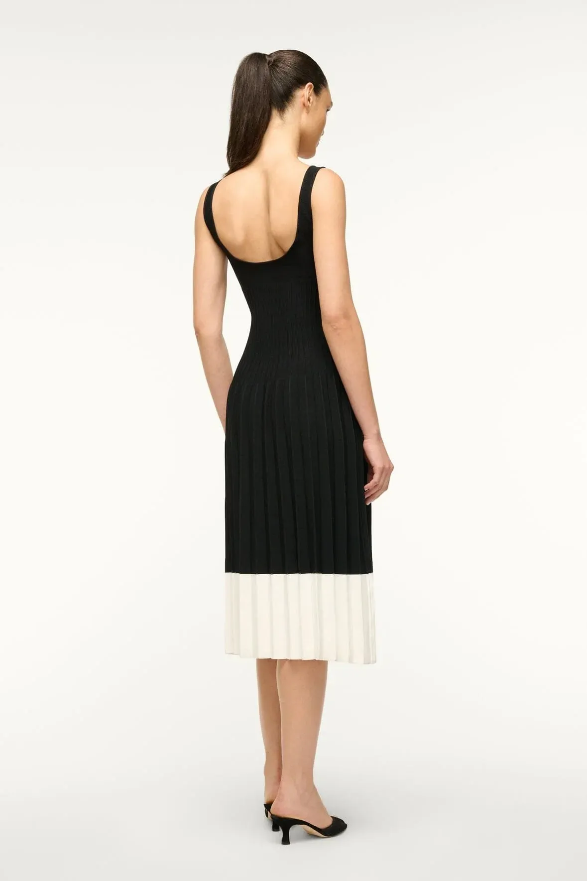 Ellison Dress - Black & Ivory
