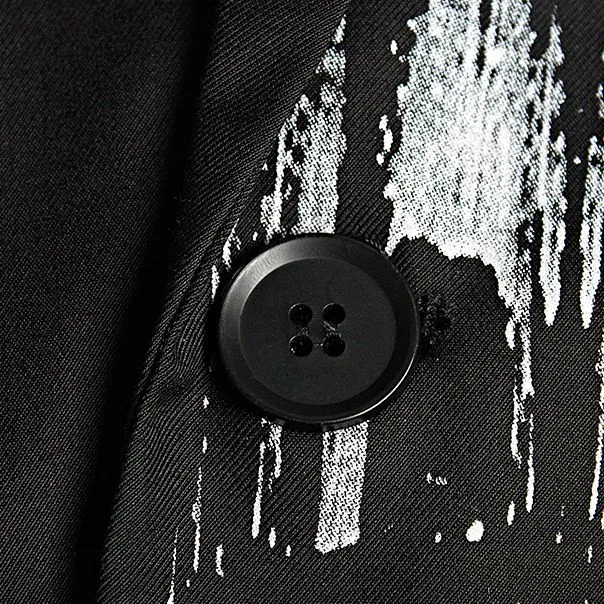 Men's Graffiti Splash Ink Loose Suit Jacket