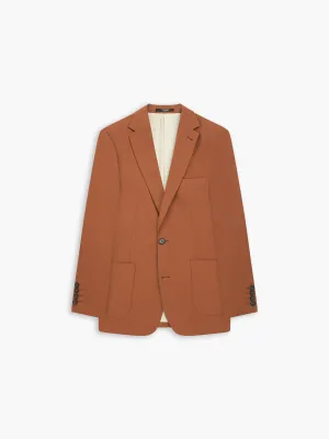 Piccadilly Linen Slim Rust Suit Jacket