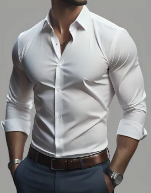 Regal White Cotton Men's Shirt