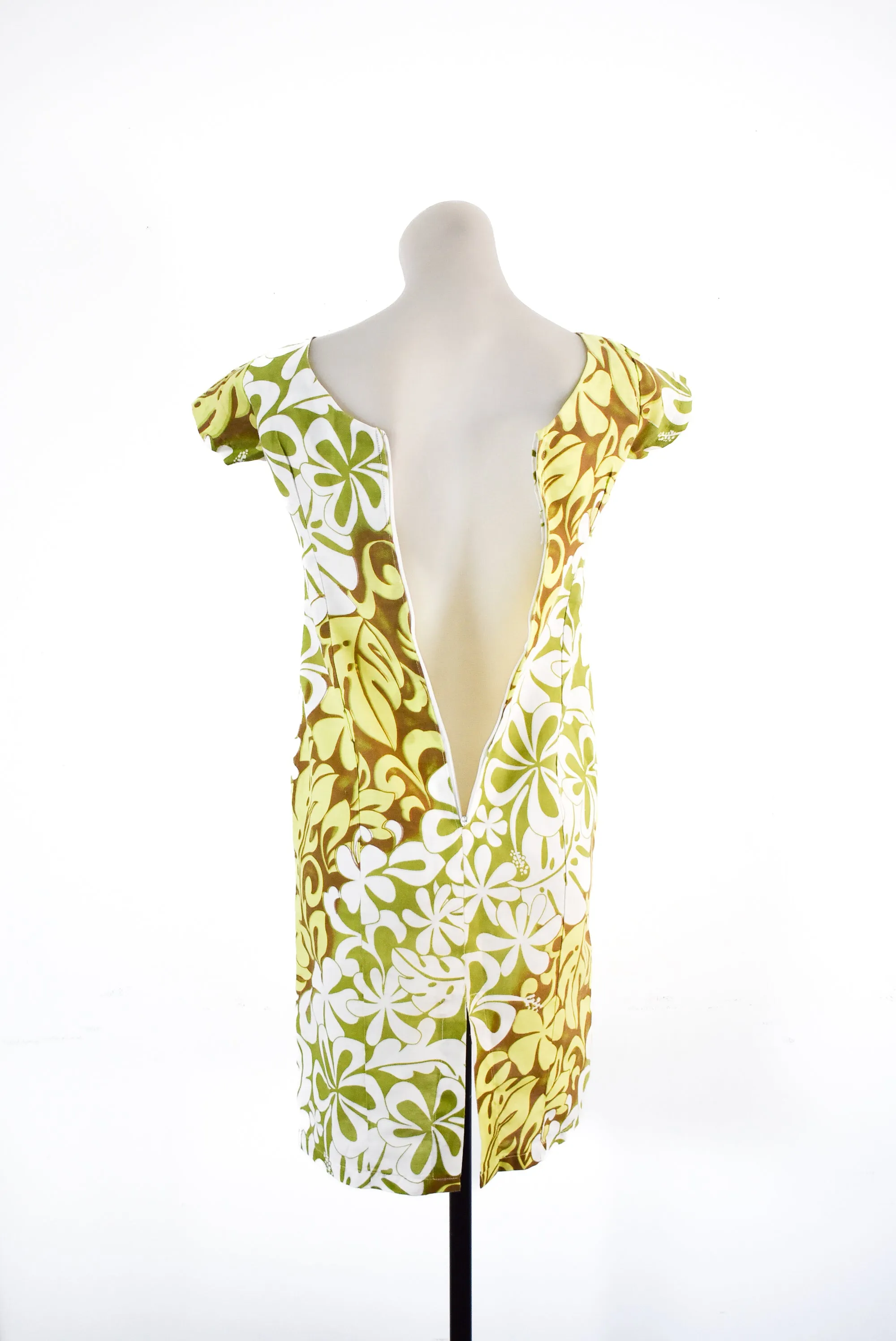 Retro handmade floral dress, XS