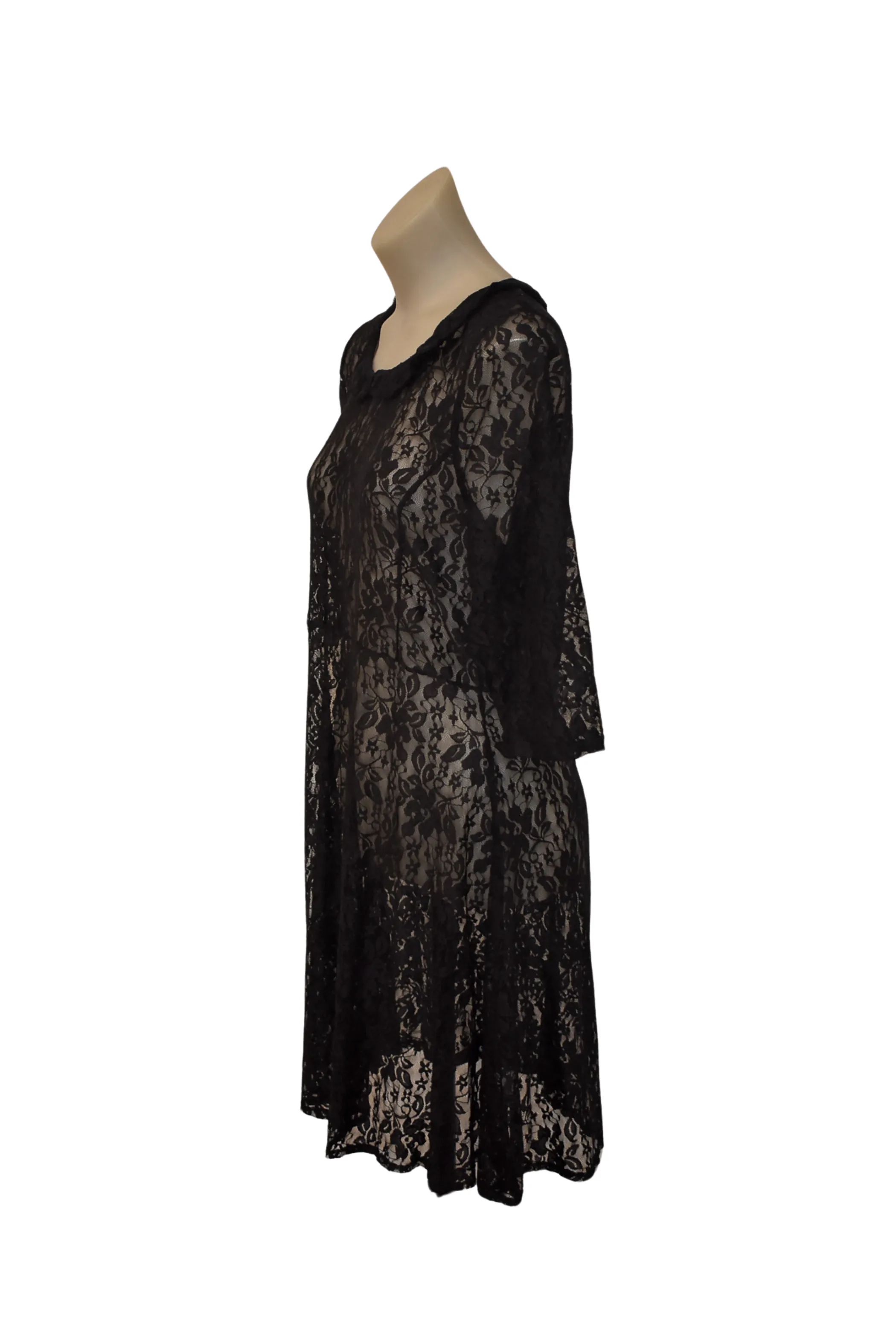 Sass black lacey babydoll dress, 14