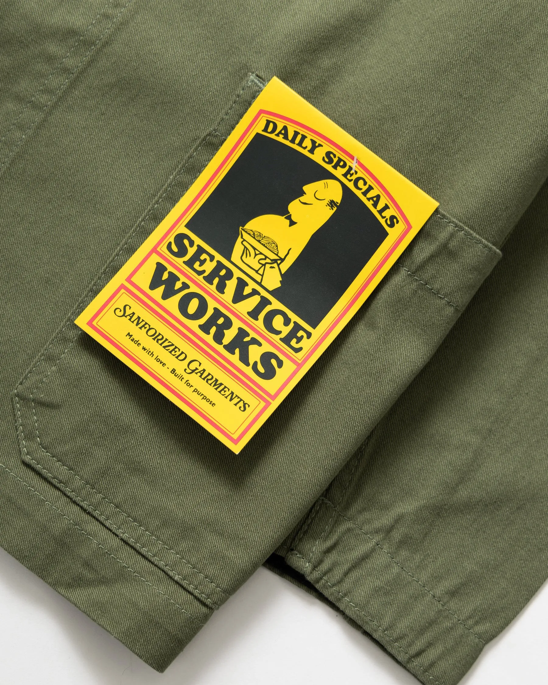 Service Works Drill Server Suit Jacket - Olive