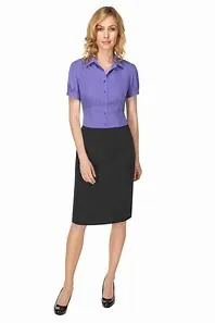 Sylvie Black Female Fit Suit Skirt